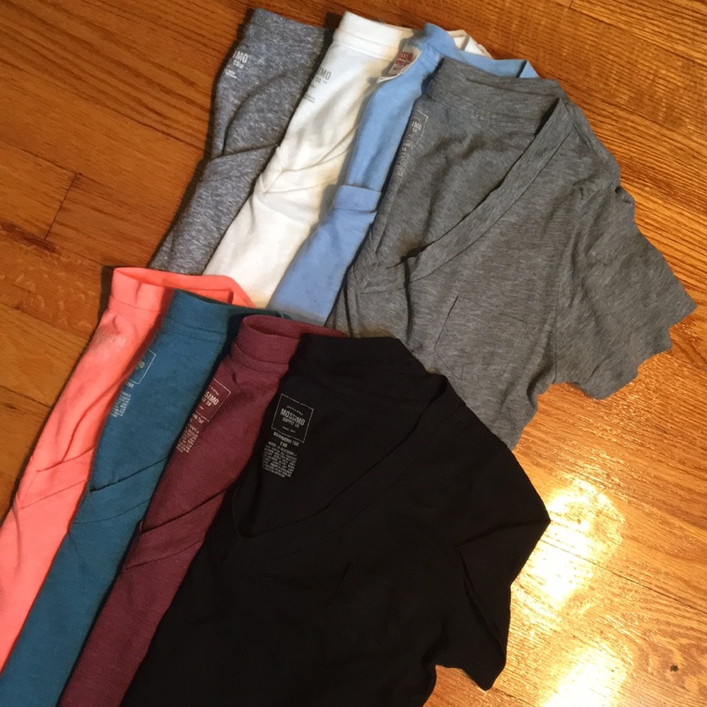 Lot of Mossimo V-Neck Tees
